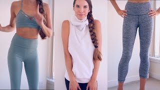 YOGAWORKOUT CLOTHING HAUL TRY ON [upl. by Bil]