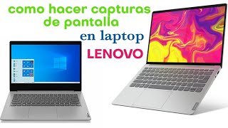 como hacer una captura de pantalla en laptop LENOVO 2021 FÁCIL [upl. by Leasim258]