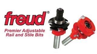 Freud Premier Adjustable Rail amp Stile Router Bit Sets [upl. by Darn195]