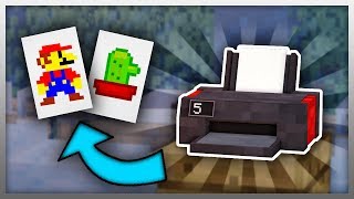 ✔️ Working PRINTER in Minecraft Create Custom Paintings [upl. by Bordy]