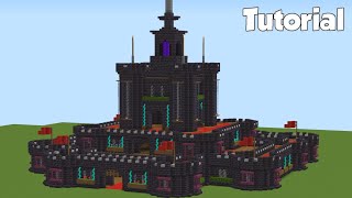 Minecraft  How to Build Large Castle Tutorial 1 [upl. by Horatius]