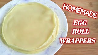 Homemade Egg Roll Wrappers for Fresh Lumpia DIY Lumpia Wrappers [upl. by Essirahc826]