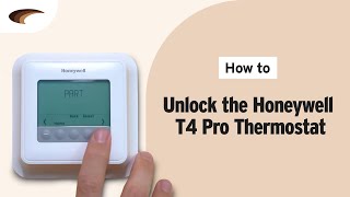 How to Unlock the Honeywell T4 Pro Thermostat [upl. by Leena]