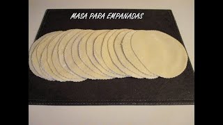 COMO HACER MASA PARA EMPANADAS RECETA FÁCIL [upl. by Nede962]