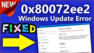 0x80072ee2 Windows 10 Update Error Fix  How to Solve 0x80072ee2 Error Quickly [upl. by Asiil]