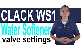 Clack WS1 Water Softener Valve Settings [upl. by Chae496]