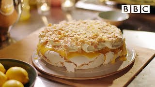 Luscious lemon pavlova recipe  Simply Nigella  BBC [upl. by Musihc839]