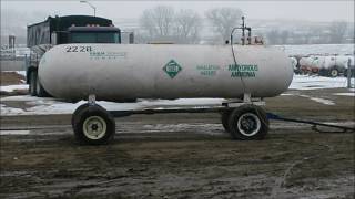 NH3 Anhydrous Ammonia Nurse Tank Burst [upl. by Hitt993]