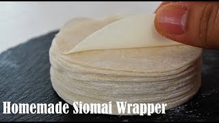 Homemade Siomai Wrapper from Scratch [upl. by Lemert]