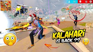 Kalahari Map Is Back 🙄 Op 1 Vs 4 Gameplay 😱 Free Fire [upl. by Fonz]