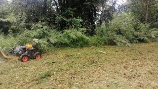 Mesin potong rumput remote control lawn mower 16hp 4x4 [upl. by Tj]