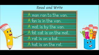 Read and Write Sentences using 3 Letter Phonic Words  PrePrimary [upl. by Amla]