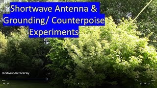 Shortwave radio antenna and ground demonstration [upl. by Anitahs]