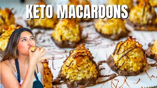 Keto Coconut Macaroons Easy Low Carb Keto Macaroons Recipe [upl. by Drawe]