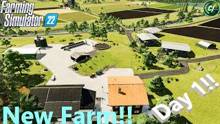 Erlengrat Day 1  Map Tour And Labor  fs22  cjfarms [upl. by Junia]