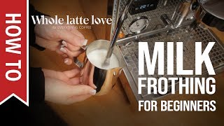 How To Milk Frothing for Beginners 5 Tips [upl. by Atirb558]