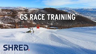 Ted Ligety Giant Slalom GS Perfect Turns  Skiing Follow Cam 2020 [upl. by Veda]