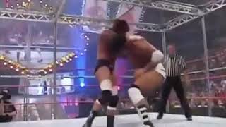 Wwe raw triple h vs Batista Hell in cell match [upl. by Eannej]