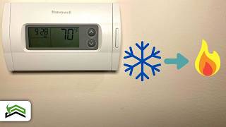 How To Switch From AC To Heat  Honeywell Thermostat [upl. by Olathe]