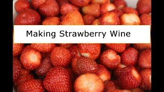 Making Strawberry Wine  Its Incredible [upl. by Hafeenah]