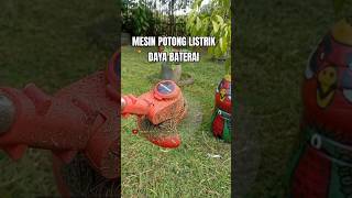 MESIN POTONG RUMPUT DAYA BATERAI [upl. by Enelyam]