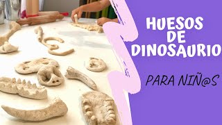 🦴 Como hacer HUESOS de DINOSAURIO 🦕 Excavación Paleontológica [upl. by Halie646]