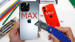 iPhone 12 Pro Max vs iPhone Mini  Durability Test [upl. by Mccomb]