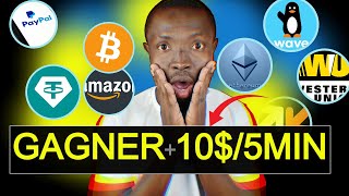 COMMENT GAGNER DES CRYPTOS GRATUITS CHAQUE 10 MINUTES bitcoin gratuit [upl. by Steffi]