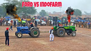 Ford 3600 Vs Indofarm 3055 Tractor Tochan Mukabla 🔥 [upl. by Ramalahs]