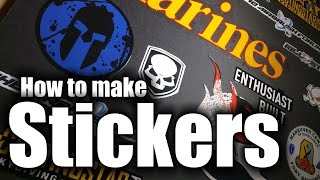 Stickers  How to make real vinyl stickers  HD [upl. by Ennylhsa]