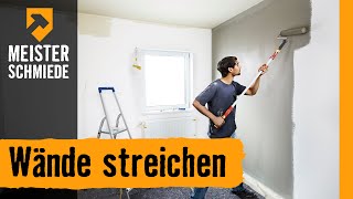 Wände streichen  HORNBACH Meisterschmiede [upl. by Ainat496]