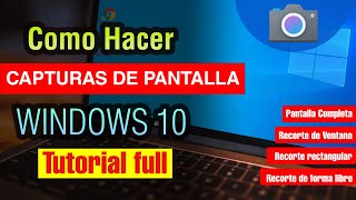 Cómo hacer una Captura de Pantalla en pc Windows 10 [upl. by Aicemak]