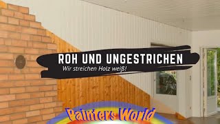 Anstrich von Holzflächen  Kann man Paneelen streichen [upl. by Weatherby]