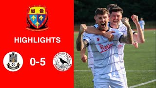 Caerleon 05 Cwmbrân Town  Gwent FA Senior cup  Quarter final highlights [upl. by Grimona]