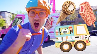 Blippi and The Ice Cream Truck  1 Hour of Blippi Videos  Educational Videos For Toddlers  Blippi [upl. by Zubkoff]