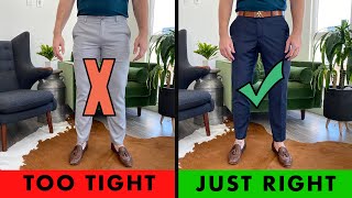 How Dress Pants Should PROPERLY Fit  Gents Lounge 2020 [upl. by Kadner]