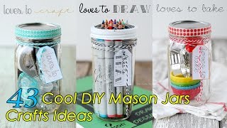 43 DIY Mason Jars Crafts Ideas [upl. by Lavella392]