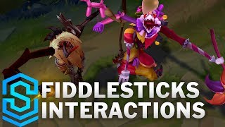 Fiddlesticks amp Surprise Party Special Interactions [upl. by Esinahs]