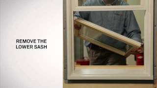 Replacing the Sash on 400 Series TiltWash DoubleHung Windows  Andersen Windows [upl. by Nosral]