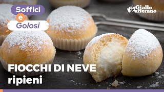 FIOCCHI DI NEVE  NUVOLE RIPIENE DOLCI NAPOLETANI  Ricetta originale [upl. by Kwok]