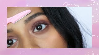 How I do my Brows with a Razor beginner friendly  Eyebrow Routine [upl. by Carma385]