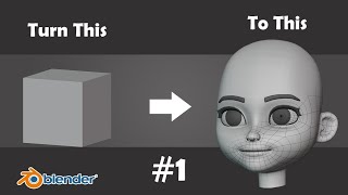 Modeling a Character in Blender 3d 283 Part 1  Head [upl. by Morrie]