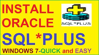 Oracle SQL Tutorial  How to Install Oracle 10g database SQL PLUS in windows 7Step by Step [upl. by Damal]