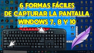 💻 Cómo Hacer CAPTURA DE PANTALLA en PC  6 Formas para Hacer SCREENSHOT en PC  Windows 7 8 y 10 ✅ [upl. by Leoj]