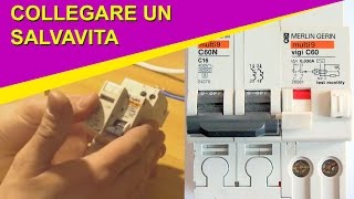 Come collegare un interruttore salvavita monofase [upl. by Alabaster]