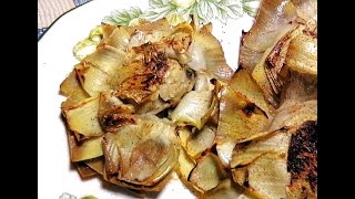 Receta de ALCACHOFAS a la plancha en florRecipe for grilled ARTICHOKES in flower FÁCIL Y RÁPIDO [upl. by Eliathas]