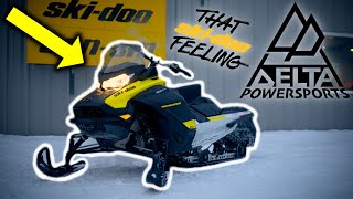 2021 SkiDoo Renegade 600 ACE Full Walk Around and Test Drive [upl. by Noicpesnoc507]