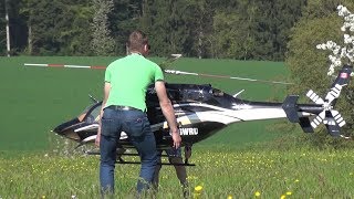 BIG RC HELICOPTER BELL 429 TURBINE ENGINE LOORHOLZ [upl. by Sverre]