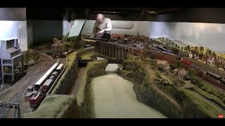 Incredible huge model railway layout in a basement [upl. by Siger]