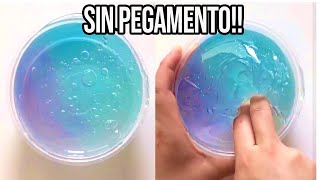 HAZ SLIME CON 1 INGREDIENTE💦 Probando Recetas SIN Pegamento [upl. by Melgar]